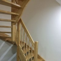 halbgewendelte Treppe