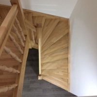 halbgewendelte Treppe