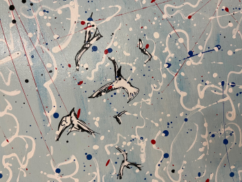 Leuchtturm, handgemalt