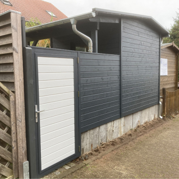 Gartenhaus anthrazit