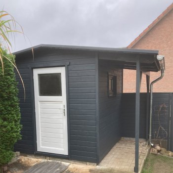 Gartenhaus anthrazit