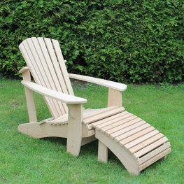 Adirondack Deck Chair -Kalle- mit Footrest +++WINTERAKTION+++