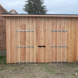 Garagentor Lärche - Deckelschalung