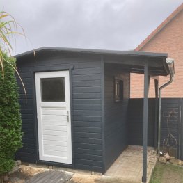 Gartenhaus anthrazit